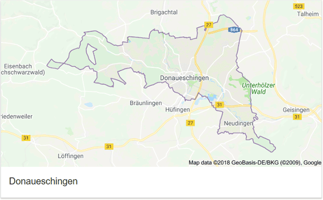 Donaueschingen Google Maps