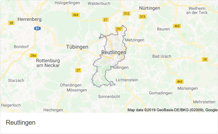 Reutlingen Google Maps